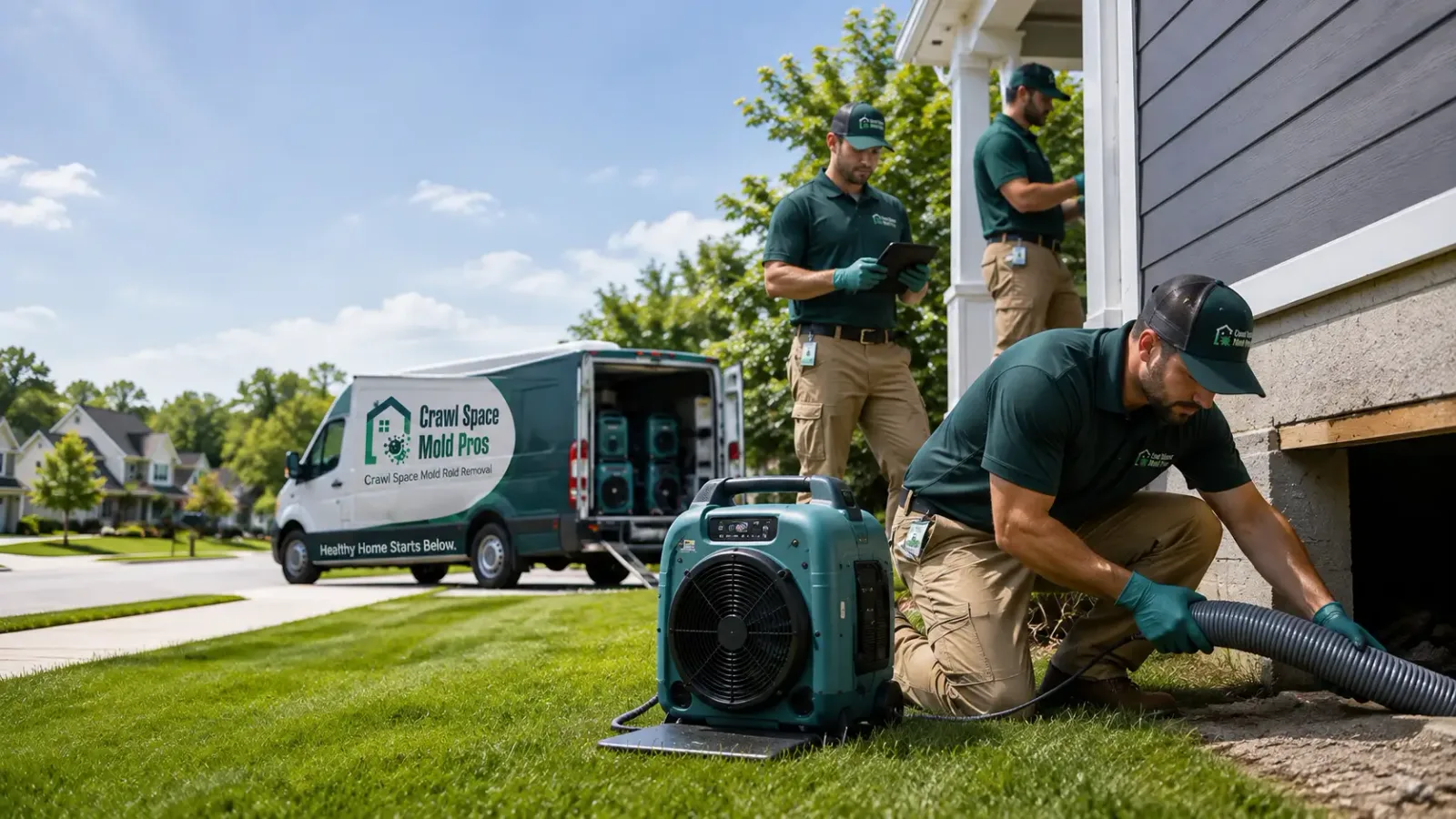 Crawl Space Mold Removal in Cannon Ball, ND